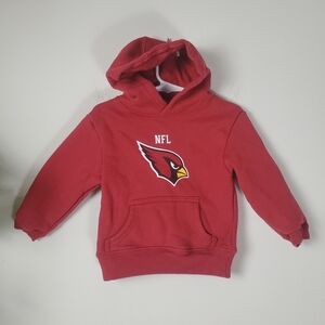 NFL Arizona Cardinals Kids Red Hoodie Toddler Size 2T